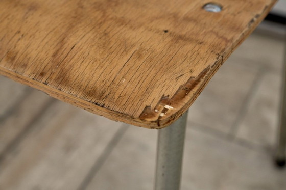 Set van 4 vintage stoelen, jaren 60, Tsjechoslowakije – Eetkamerstoelen, Wood (photo 14 of 19)