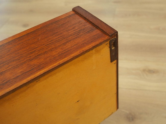 Teak sideboard with illuminated section and sliding doors, Denmark, 1960s – Wood (photo 13 of 14)