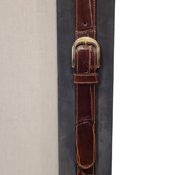 Image 1 of Cornice Marco Tadini in pelle, stile Hermès, anni &#39;90 - Spagna