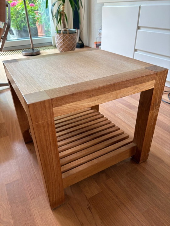 Image 1 of Dos mesas auxiliares de teca