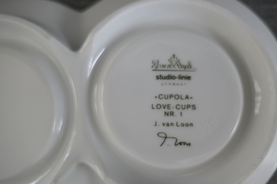 Image 1 of Vintage Rosenthal Love - Cups Nr. 1 J. van Loon