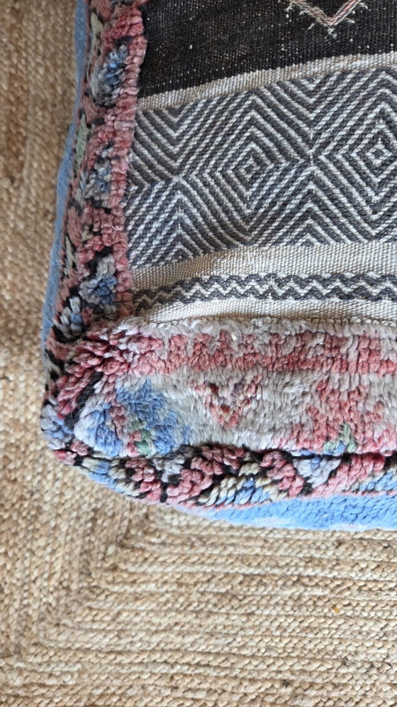 Pouf berbère vintage – Poufs & repose-pieds, Wool (photo 3 of 6)