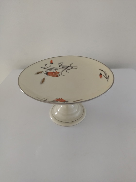 Art Deco Fruit Bowl/Compotier on Stand, 1918-1930 – Robert Hank, Tableware, Porcelain (photo 4 of 13)