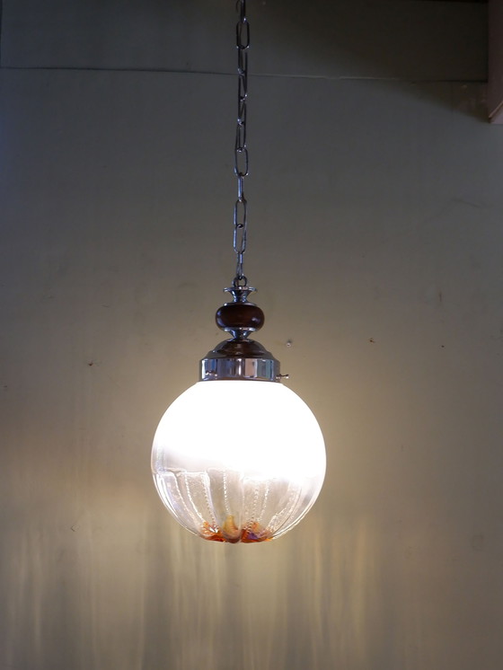 Image 1 of Lámpara colgante de cristal de Murano para Mazzega