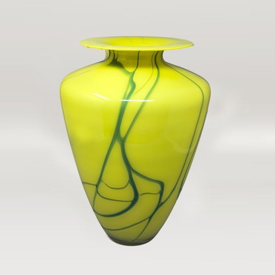 Image 1 of 1960s Large Mid-Century Murano Glass Statement Vase by Dogi