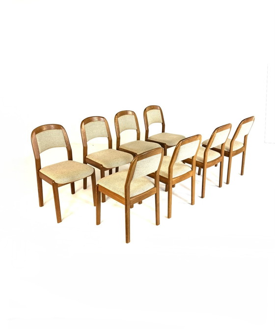 Image 1 of 8x vintage dining room chair, Dyrlund '70