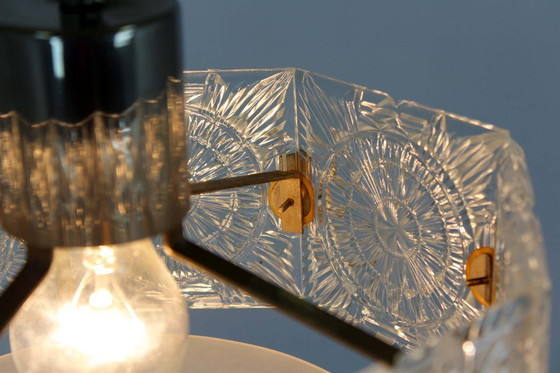 Image 1 of Vintage Sculptural Glass Pendant Lamp attributed to Kamenický Šenov, 1970s