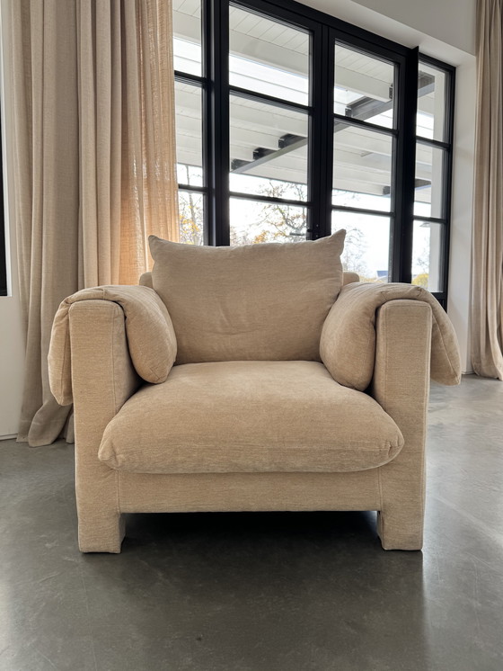 Image 1 of La Plume Armchair in Dedar Belsuede 