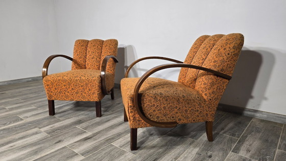 Image 1 of Ensemble de fauteuils vintage par Jindrich Halabala