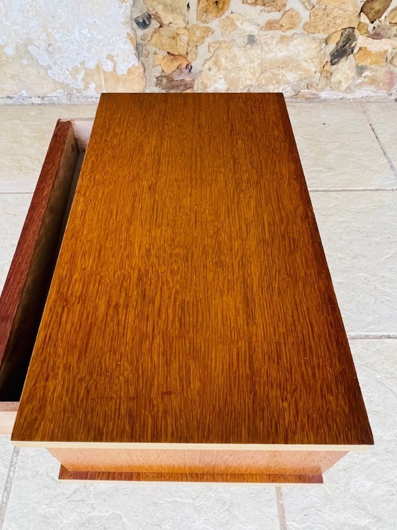 Image 1 of Mid-Century, Oak Nightstand , Circa 1960s 1970s