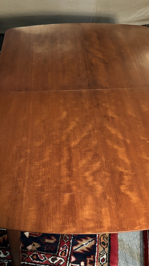 Mid-century jaren 60 teak houten eettafel 