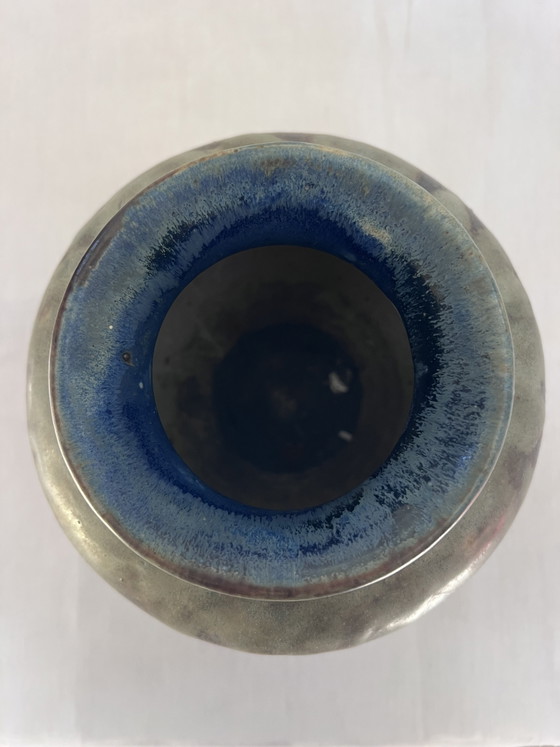 Image 1 of Stoneware vase signed LEBRET