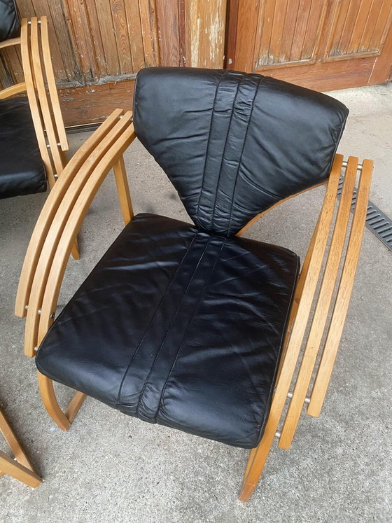 Mid-Century Leather Sofa, Armchair and Table, Set of 4 – Lounge sets, Mid Century Modern (photo 8 of 8)