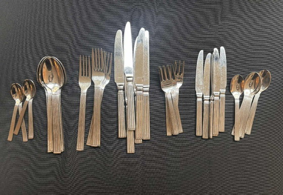 Image 1 of Set di posate moderne francesi per 6 persone: posate Amefa in acciaio inossidabile