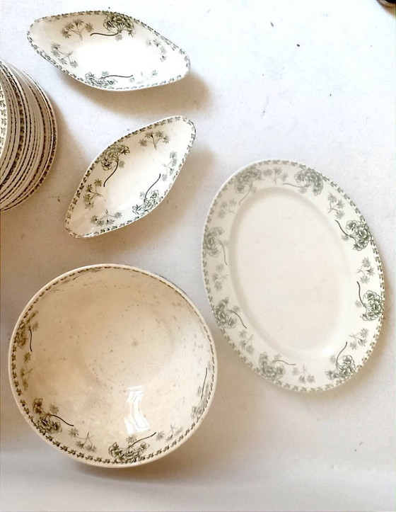 Palmyre Sarreguemines 24-Piece Crockery Set, Early 20th Century – Ceramic (photo 5 of 11)