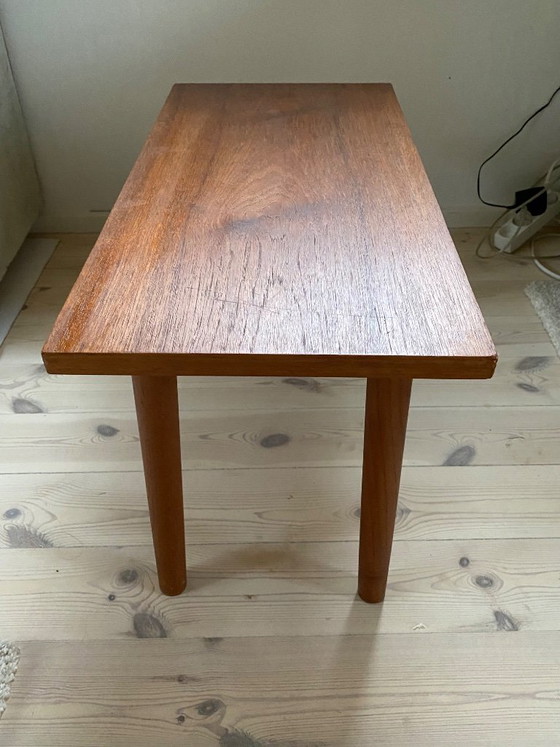 Original Danish 1960s Teak Side Table, Mid-Century Modern, Wood, Brown, Mid Century Modern (photo 3 of 5)
