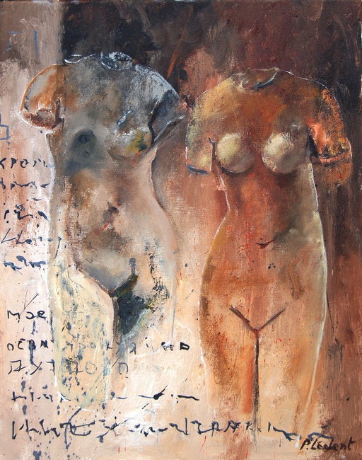 Roman Nudes – schilderijen tekeningen, Canvas