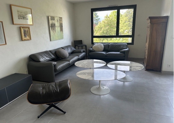 Cassina Maralunga Grau 3-Sitzer Sofa – 3-5 Sitzer Sofas, Leather (photo 3 of 5)