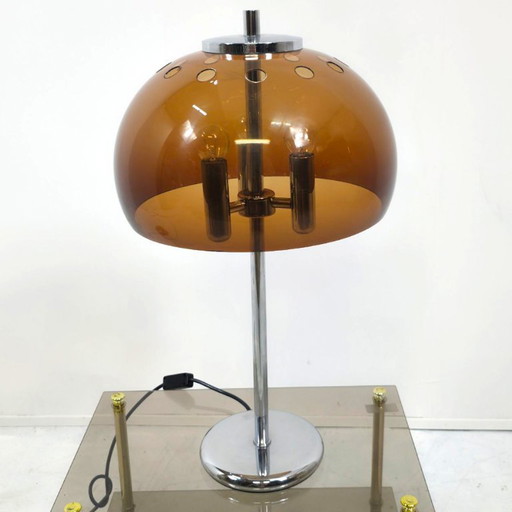 Space Age Mushroom lamp 1960s chrome