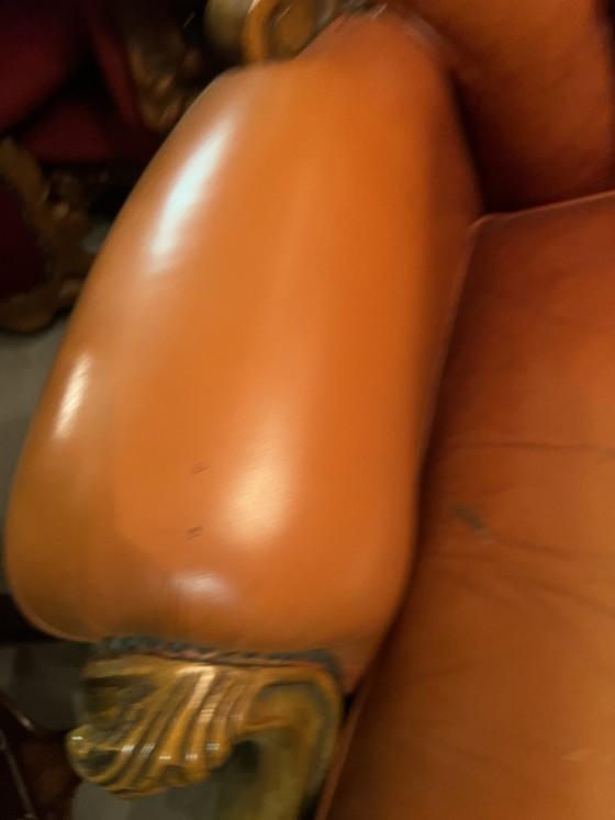 Image 1 of Chesterfield barok leder cognac 