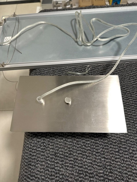 Image 1 of Piastra da soffitto a LED con telaio in alluminio bianco, incluso trasformatore/sospensione