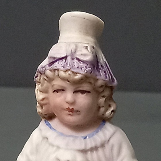 Image 1 of Victorian Bisque Porcelain Figurines - Set
