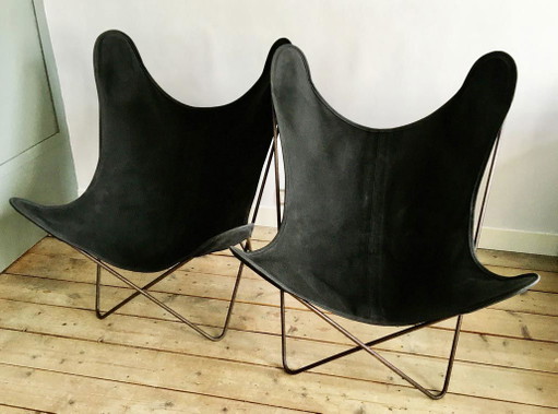 2 sedie a farfalla vintage