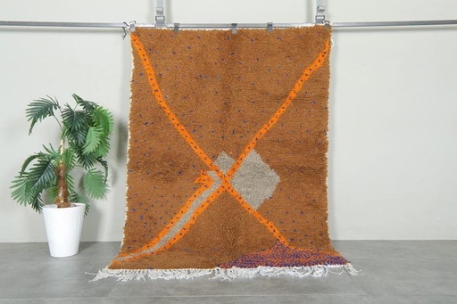 Tapis berbère tissé main traditionnelle taille 250/150 cm