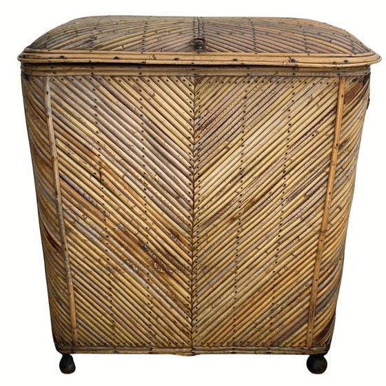 Image 1 of Vintage Wicker Chest In Bamboo, 1930S