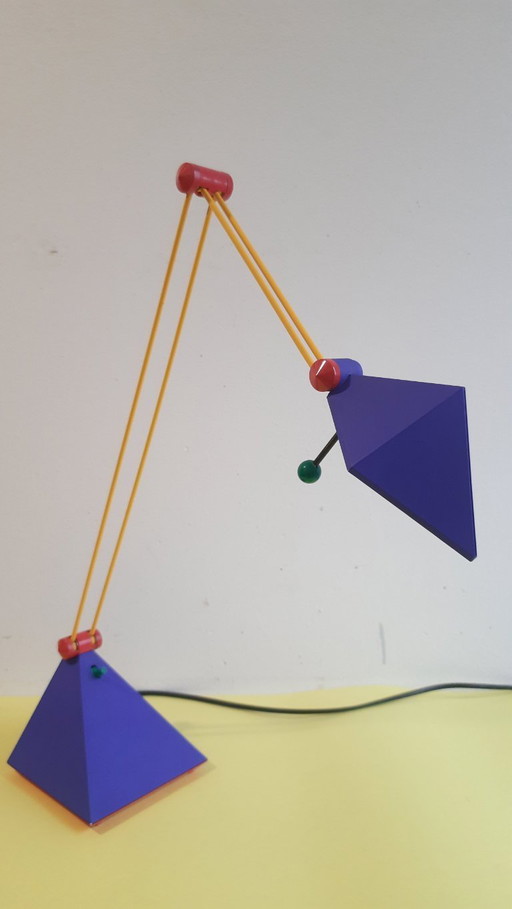 Table lamp Lungean & Pellmann, Brilliant Leuchten, Memphis style