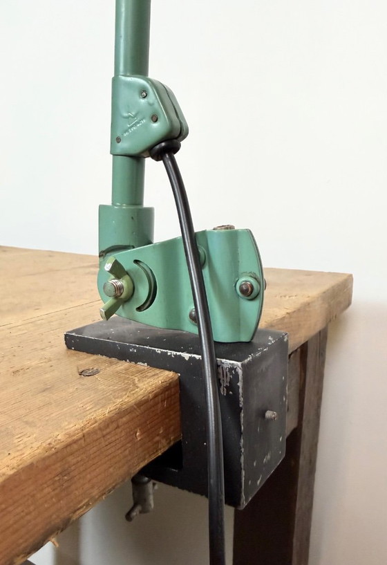 Green Industrial Workshop Desk Lamp by Curt Fischer for Midgard, 1950s – Table lamps, Plastic, Iron (photo 5 of 23)