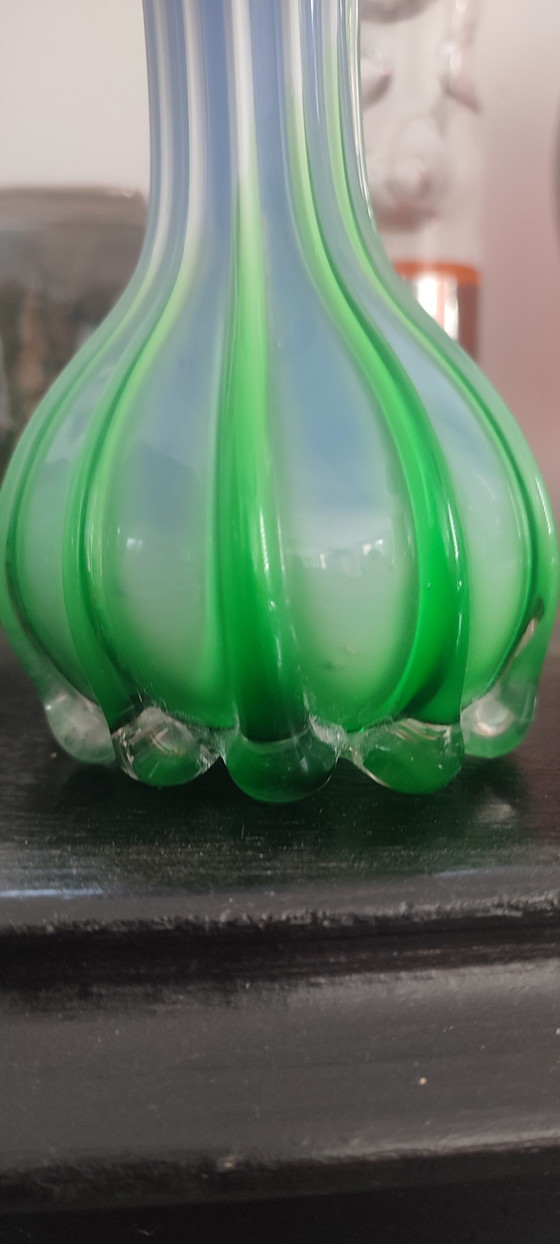 Paar Murano Jack in the Pulpit geblazen glazen Vazen ca.1970 – Murano Glass (photo 13 of 15)