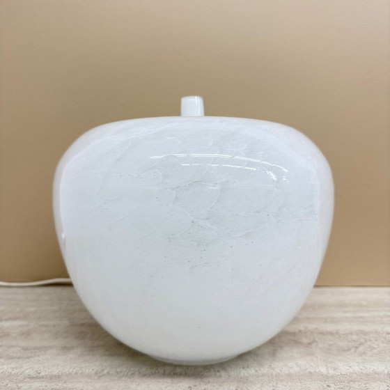 Image 1 of Vintage Eickmeier vintage glass table lamp apple shaped , 1970s