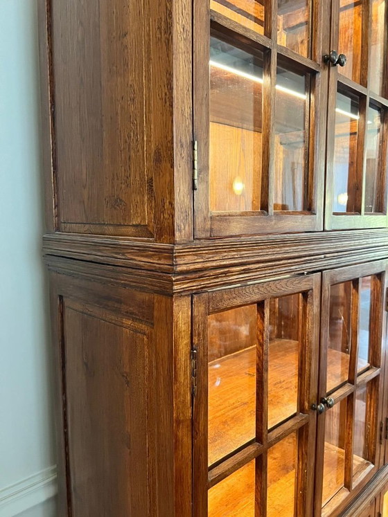 Image 1 of alter holländischer Vitrinenschrank