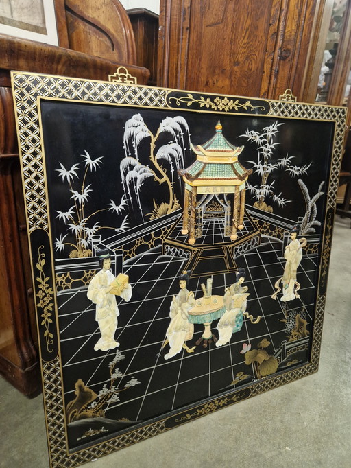 Hermoso arte mural chino 3D 76x76