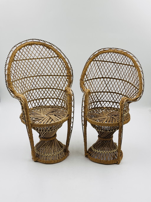 Lot de Deux Fauteuils pour Poupée