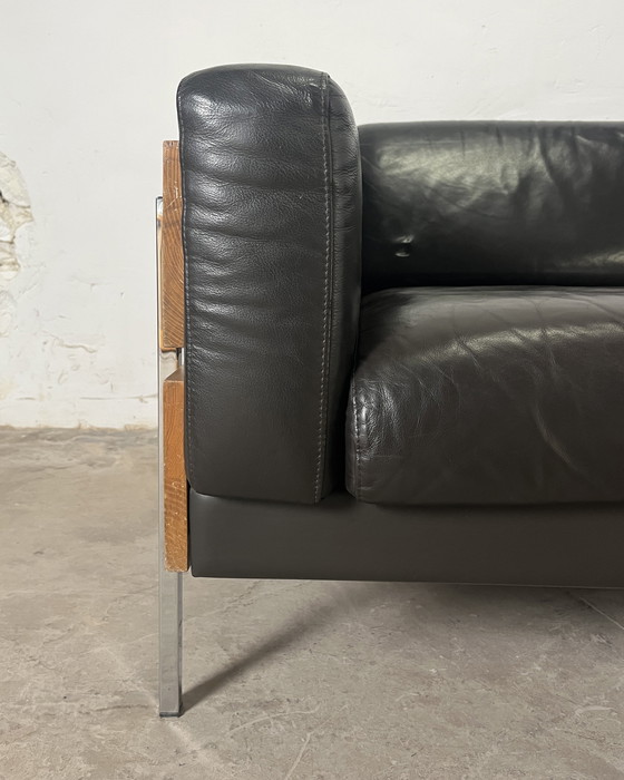 Image 1 of Divano “Forum” di Robin Day per Habitat – pelle cioccolato, 1990