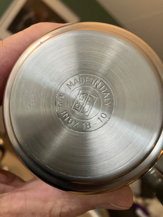 Deux tasses à expresso avec percolateur Guido Bergna, Douwe Egberts, Accessoires de table, Autre, Argenté (photo 3 sur 6)
