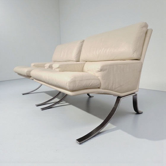 Image 1 of Durlet — Coppia di poltrone con poggiapiedi, Belgio, anni '70