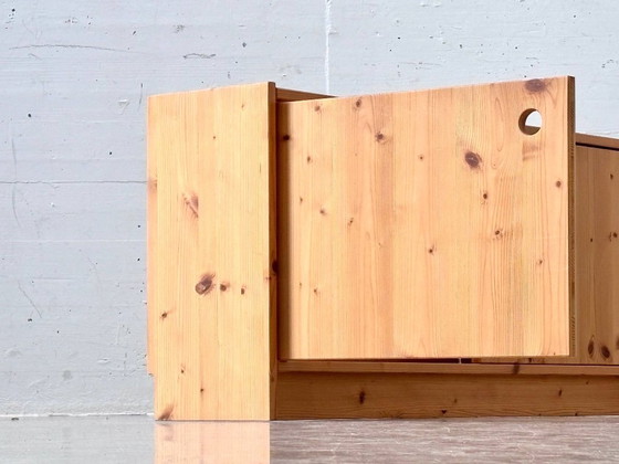 Buffet vintage en pin, années 1970 – Buffet bas, Wood (photo 5 of 15)