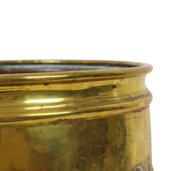 Image 1 of Antique Brass Jardinière Planter