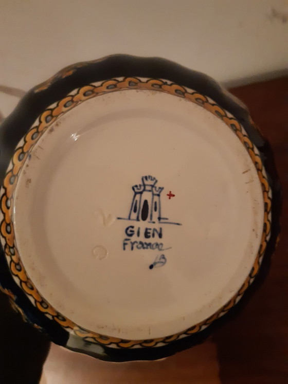 Vintage Gien Vase – Ceramic (photo 6 of 6)