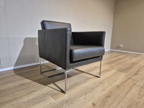 Image 1 of 2x Bert Plantagie Pallas - Armchairs - Brown - Leather - ZGAN