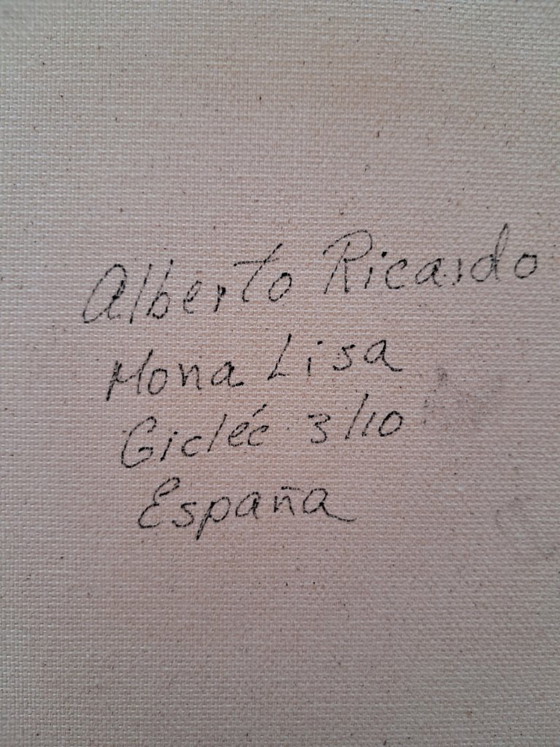 Image 1 of Alberto Ricardo - Monna Lisa - Tela dell'artista