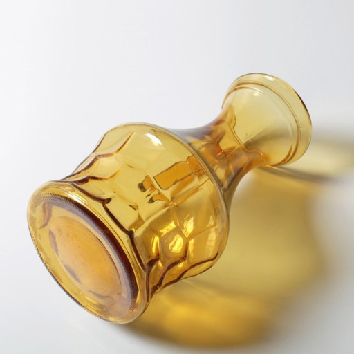 Seltene Vintage-Designer-Kanne aus bernsteinfarbenem italienischem Glas / Mid-Century-Krug / Italien / 1970er Jahre