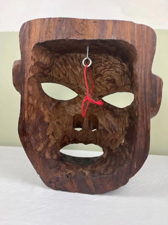 Handgefertigte afrikanische Maske – Wanddekoration, Wood (photo 6 of 14)