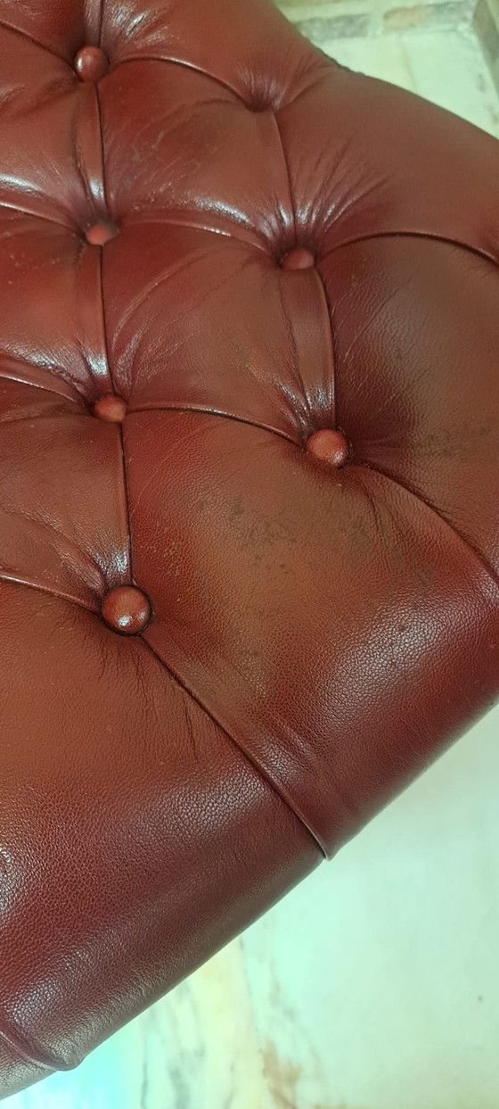 Fauteuil Valentí, Cuir, Métal, Marron (photo 4 sur 8)