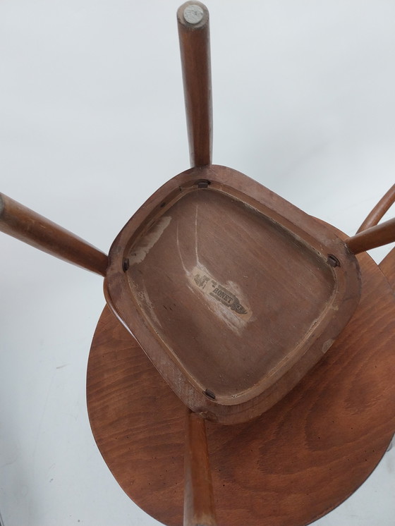 Image 1 of 1set thonet kindertafel met 2 stoeltjes 1950's