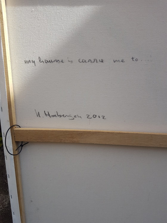 Image 1 of Acrylic painting, My house is caring me