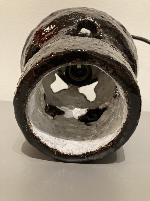 Lampada a sospensione brutalista vintage